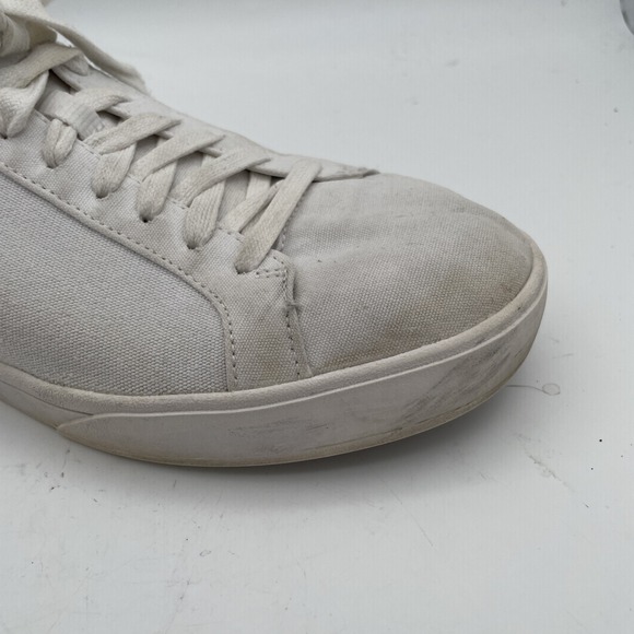 Kizik Womens Irvine Sneakers Size 10‎ Cloud White Canvas Lace Up Casual Shoes - Picture 6 of 11